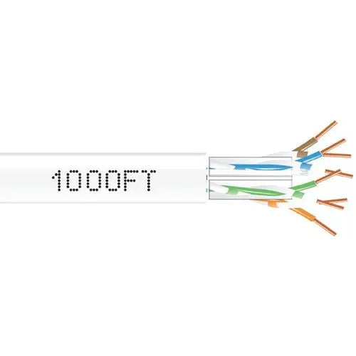 Black Box GigaTrue Cat 6a UTP Network Cable - 50 ft White, High-Performance Ethernet Cable for PoE, 10-GbE, and Long-Distance Backbone Applications