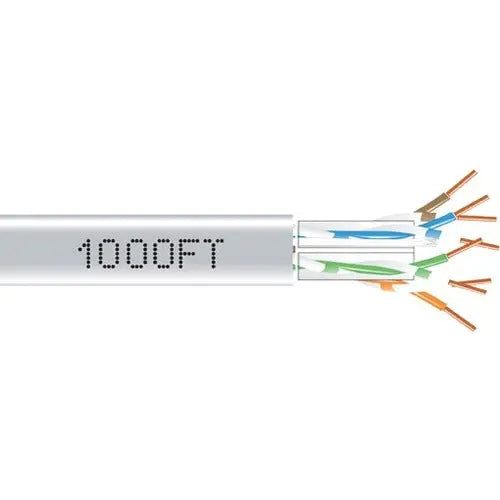 Black Box GigaTrue Cat 6A UTP Network Cable – 1000 ft Gray, Supports 10-GbE & PoE+