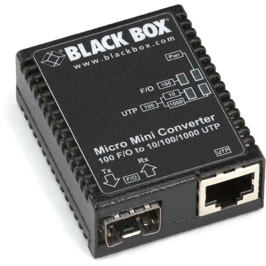 Black Box Micro Mini LMC400A Transceiver/Media Converter for Fiber Ethernet Connectivity