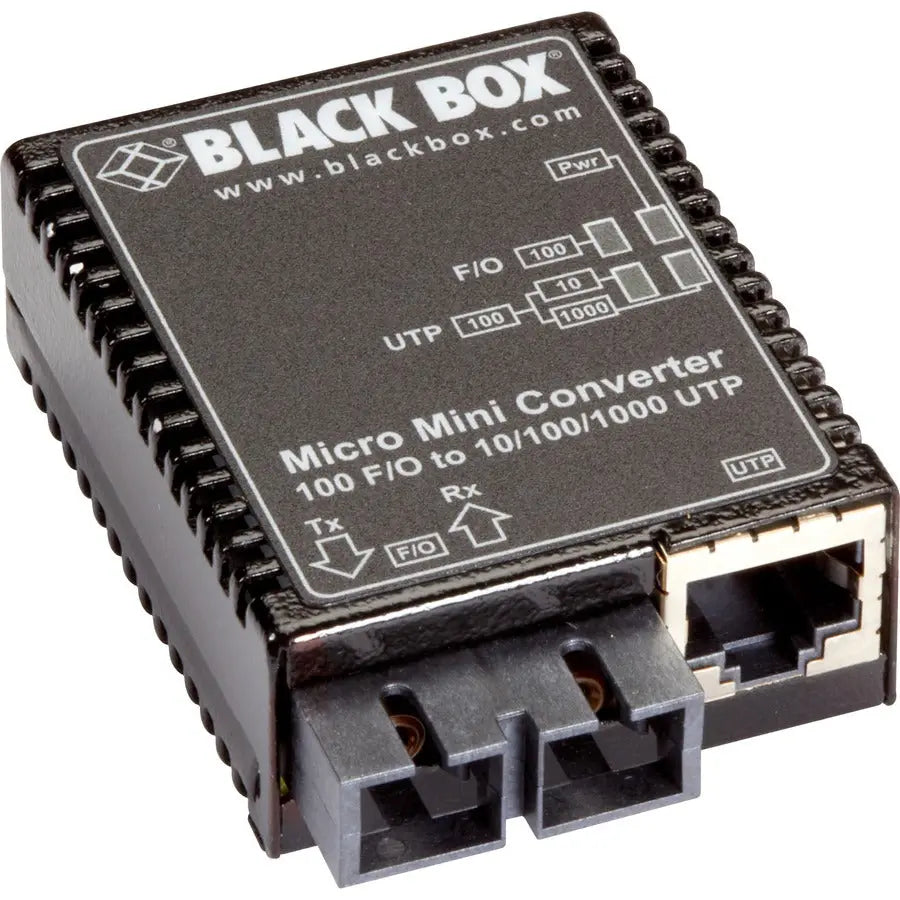Black Box Micro Mini LMC402A Fiber Media Converter for Desktop and Mobile Applications