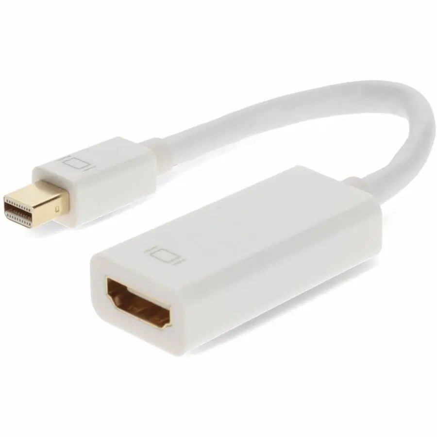 AddOn Mini-DisplayPort 1.1 Male to HDMI 1.3 Female Active Adapter Cable - White, Supports Up to 2560x1600 (WQXGA)