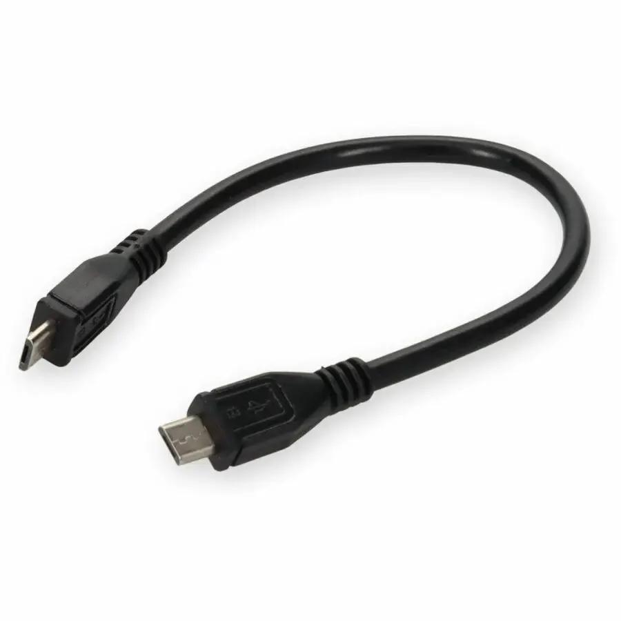 AddOn 5-Pack of 5-inch Micro USB 2.0 Male to USB 2.0 Female On-the-Go Cables by AddOn