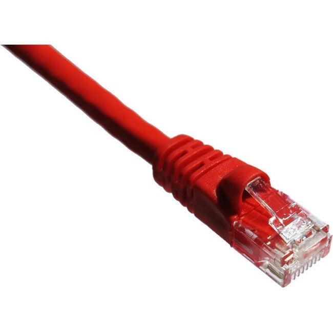 Axiom 75FT Cat5e Ethernet Patch Cable with Molded Boot (Red) – High-Speed Network Connectivity
