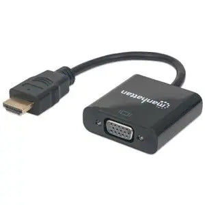 Manhattan HDMI to VGA Converter IC INTRACOM Model 151467 – Connect HDMI Devices to VGA Displays