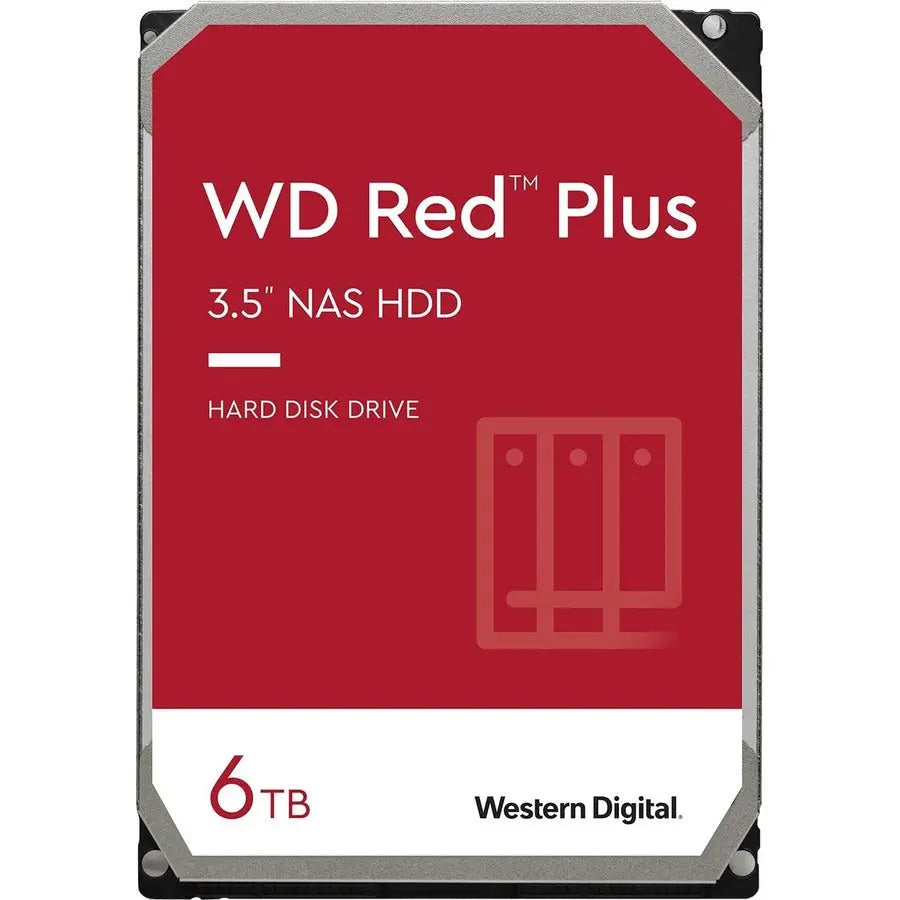 Western Digital WD60EFRX Red Plus 6TB NAS Hard Drive for Small Business and Home Office