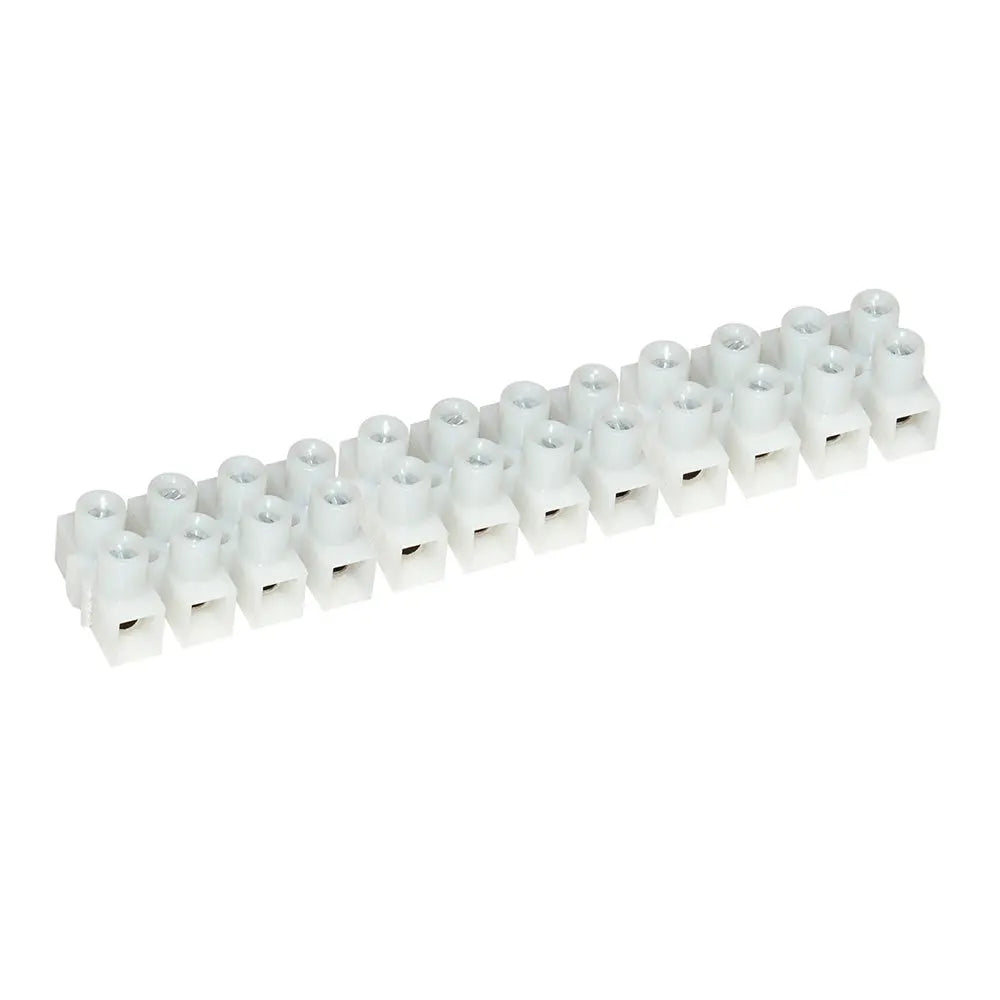 Pacer E200-12-5 20A Euro Style Terminal Block - 12 Gang, 5 Pack