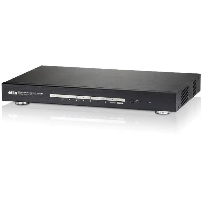 ATEN Technologies VS1818T 8-Port HDMI over Single Cat 5 Splitter for High-Definition Video Distribution