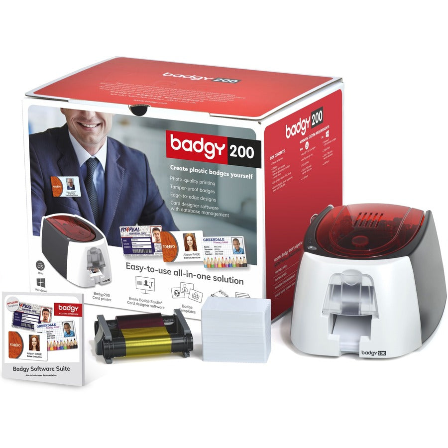 Evolis Badgy200 Card Printer – Professional Plastic Badge Printing Solution