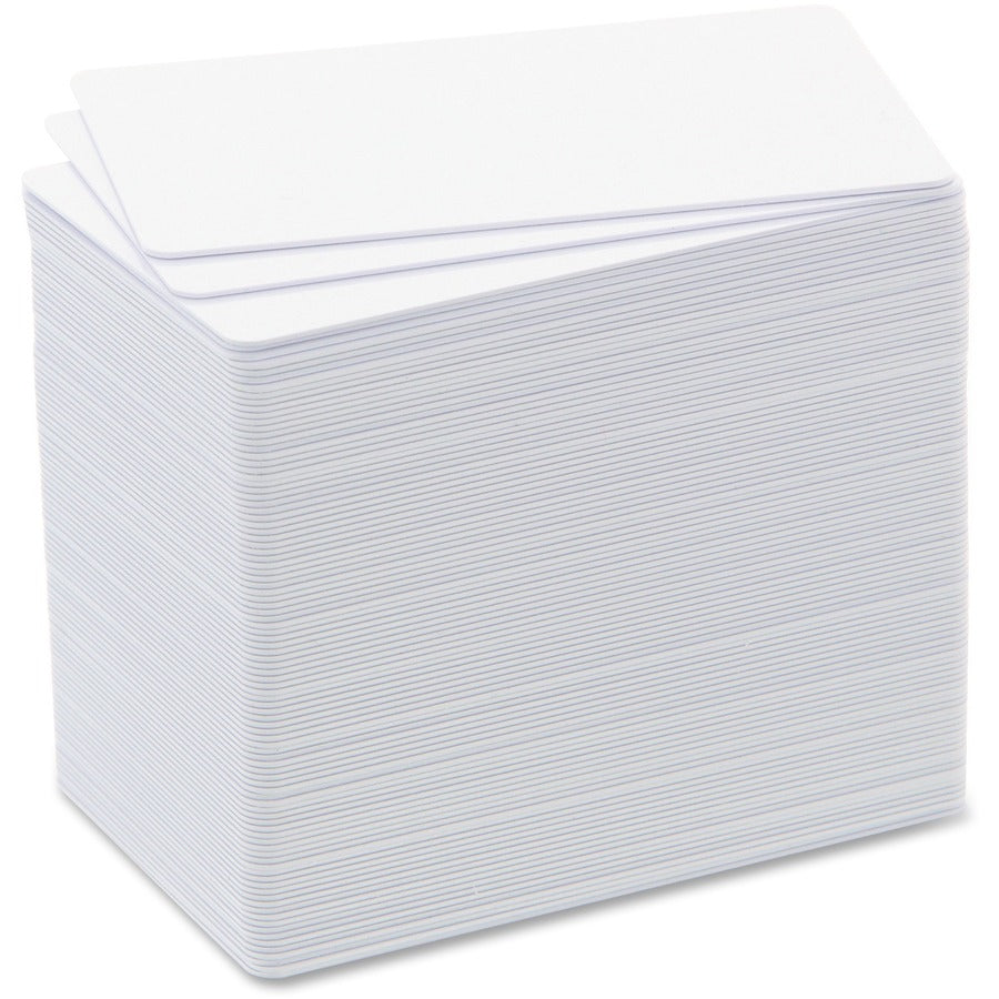 Evolis Badgy 30 Mil Thick Printable Multipurpose Cards (100 Pack) – Durable PVC Credit Card Size for Dual-Sided Printing