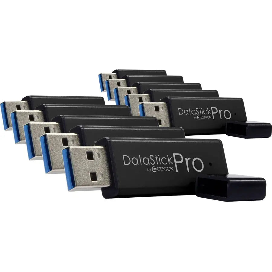 Centon MP ValuePack USB 3.0 Pro Flash Drive (Black) – 128GB x 10 Pack
