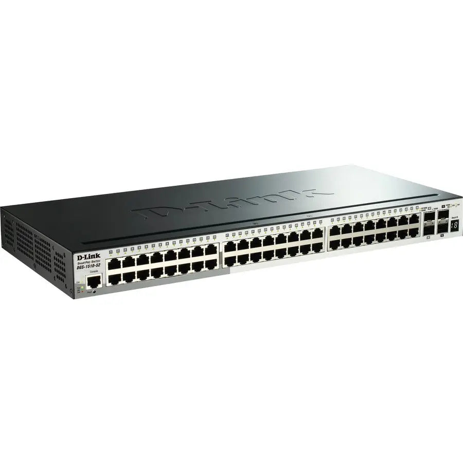 D-Link DGS-1510-52X 52-Port Gigabit Stackable SmartPro Switch with 4 10GbE SFP+ Ports