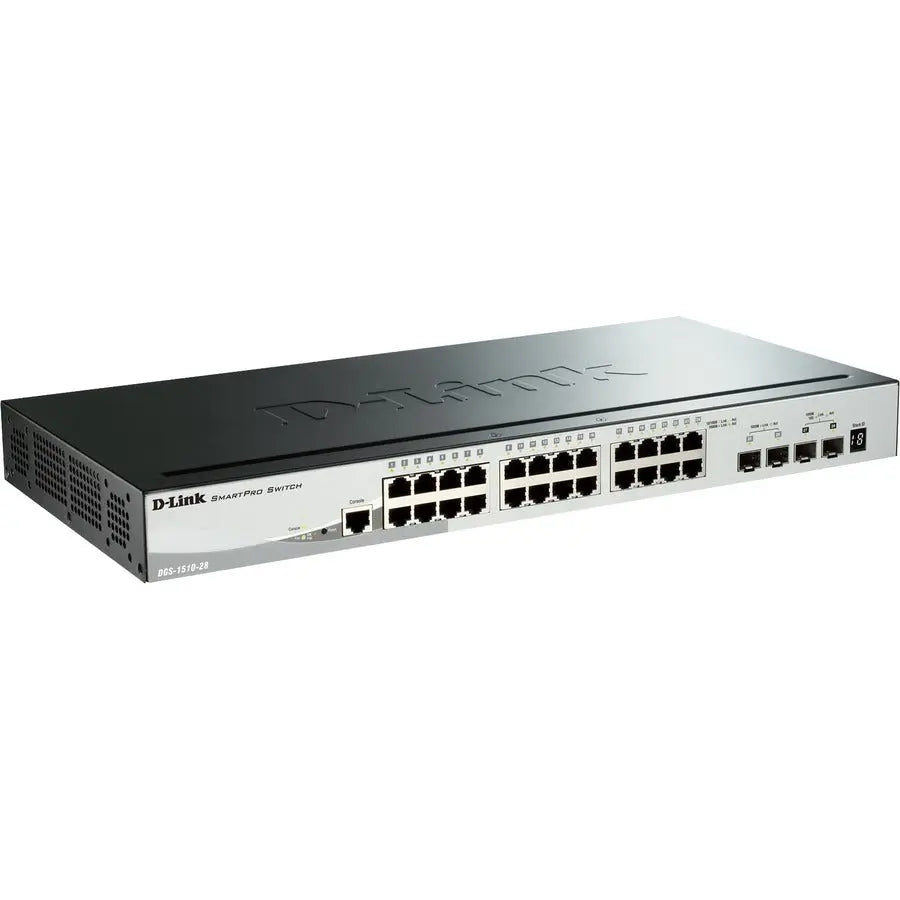 D-Link DGS-1510-28X 28-Port Gigabit SmartPro Switch with 4 10GbE SFP+ Ports