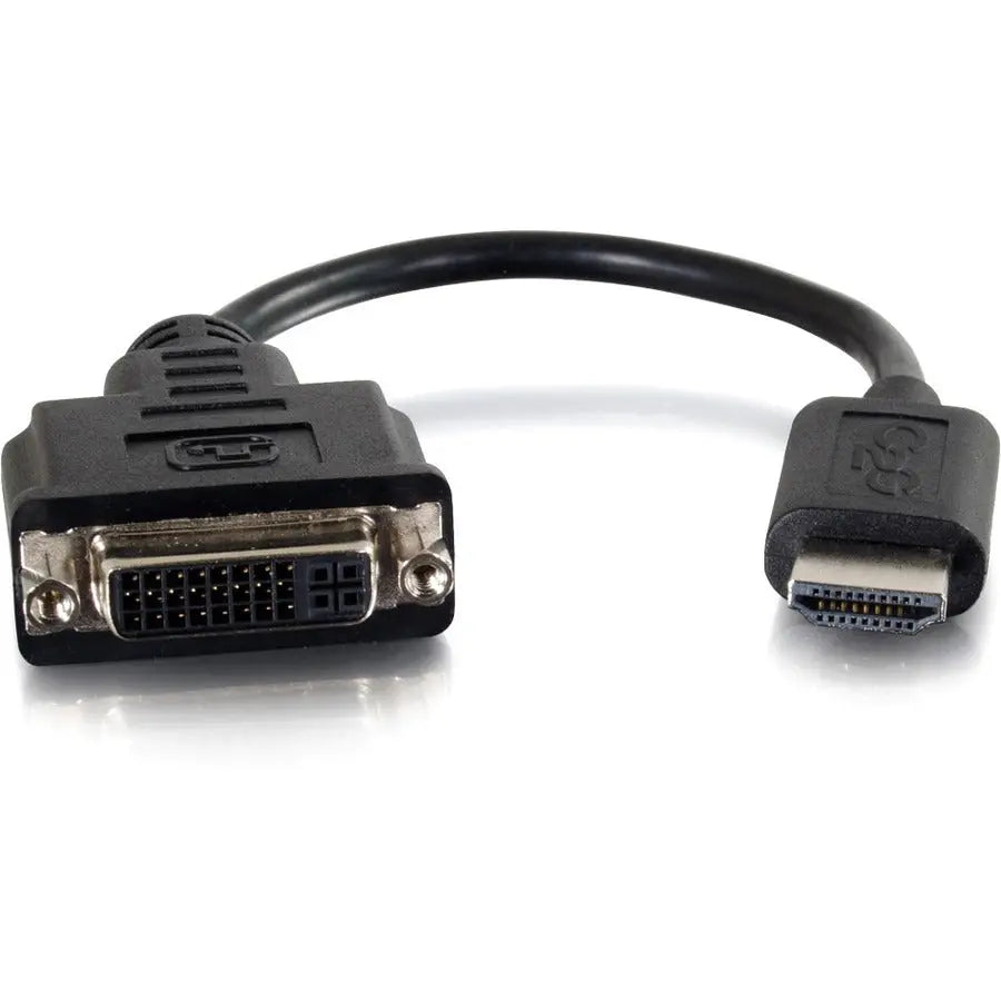 C2G HDMI Male to Single Link DVI-D Female Adapter Converter Dongle - 8 inches, Black