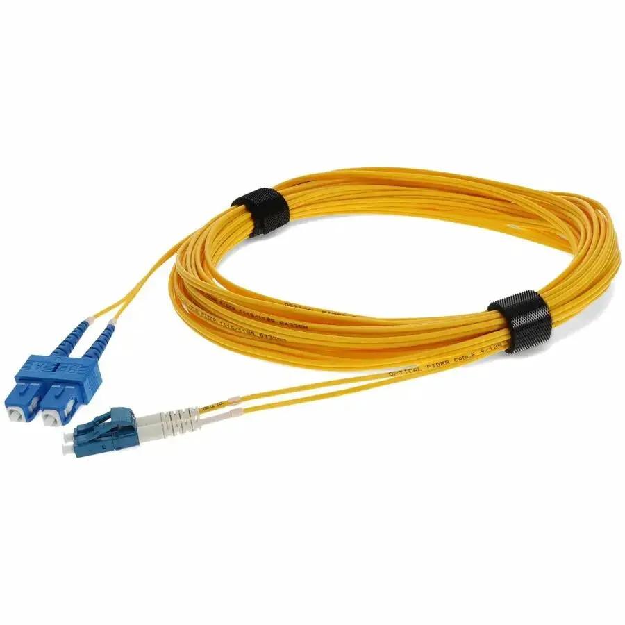 AddOn 5m LC to USC Yellow Duplex Fiber Optic Patch Cable - OS2 Single-Mode Riser Rated by ADDON