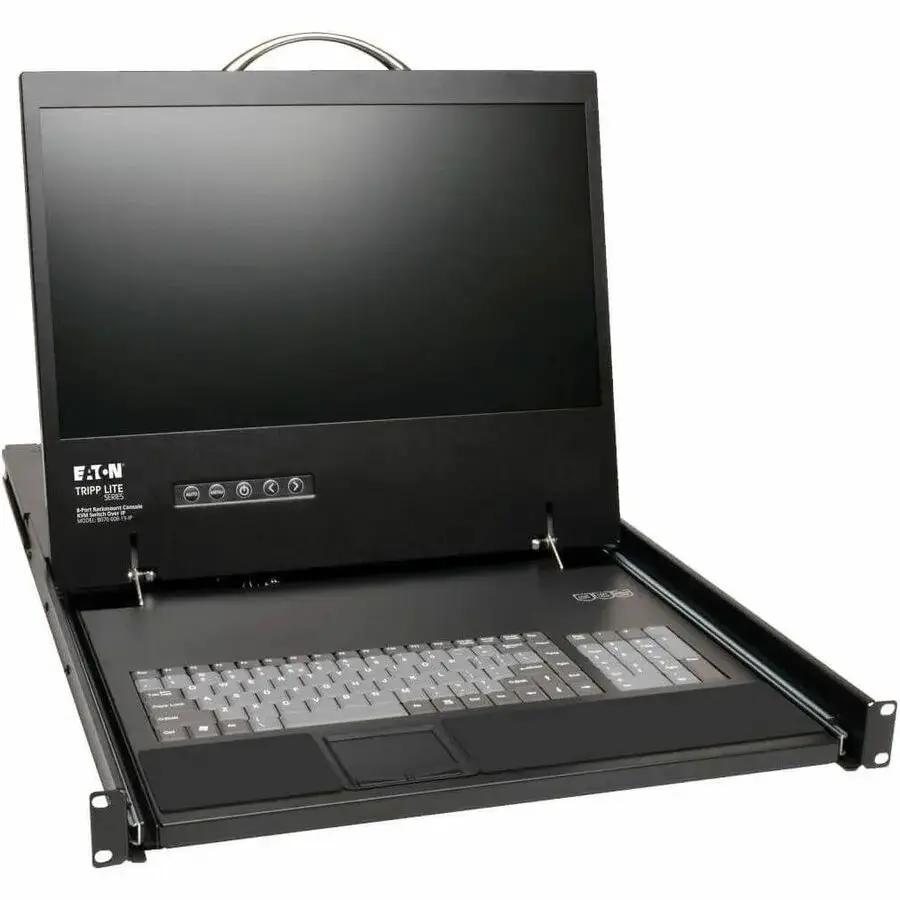 Tripp Lite by Eaton NetCommander 8-Port Cat5 KVM over IP Switch with 19-Inch LCD Console - 1U Rack-Mount by Eaton Corporation