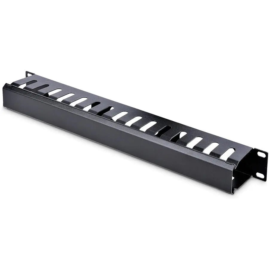 StarTech.com CMDUCT1UX 1U Horizontal Finger Duct Rack Cable Management Panel with Cover