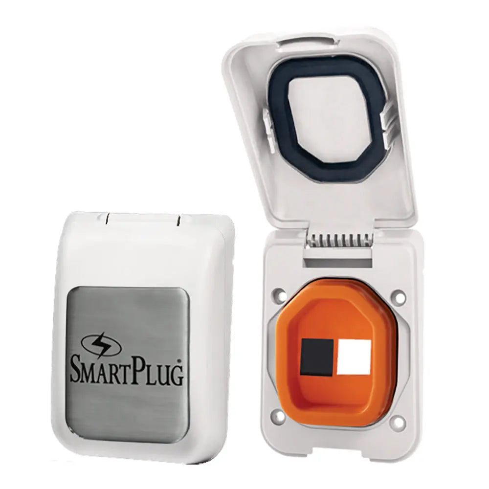 SmartPlug Data Port Case/Inlet Only - White Cover with One Blank Plug and Open Port