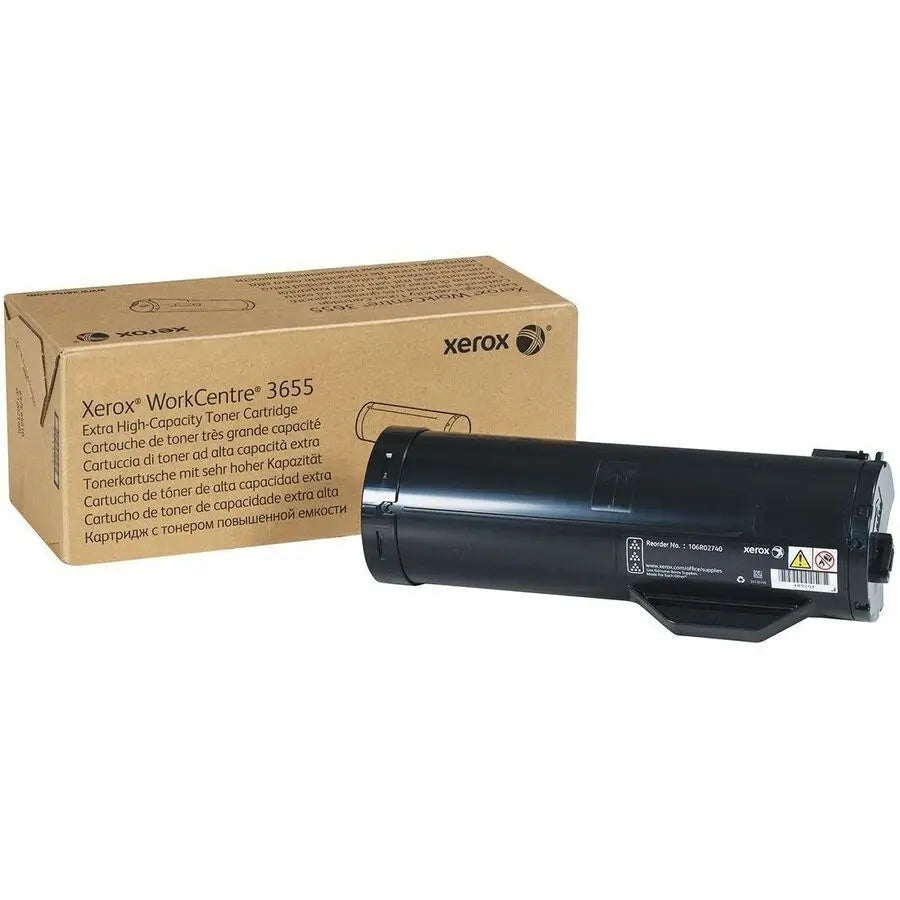 Xerox Genuine WorkCentre 3655/3655i Black Extra Capacity Toner Cartridge (106R02740) - 25,900 Pages
