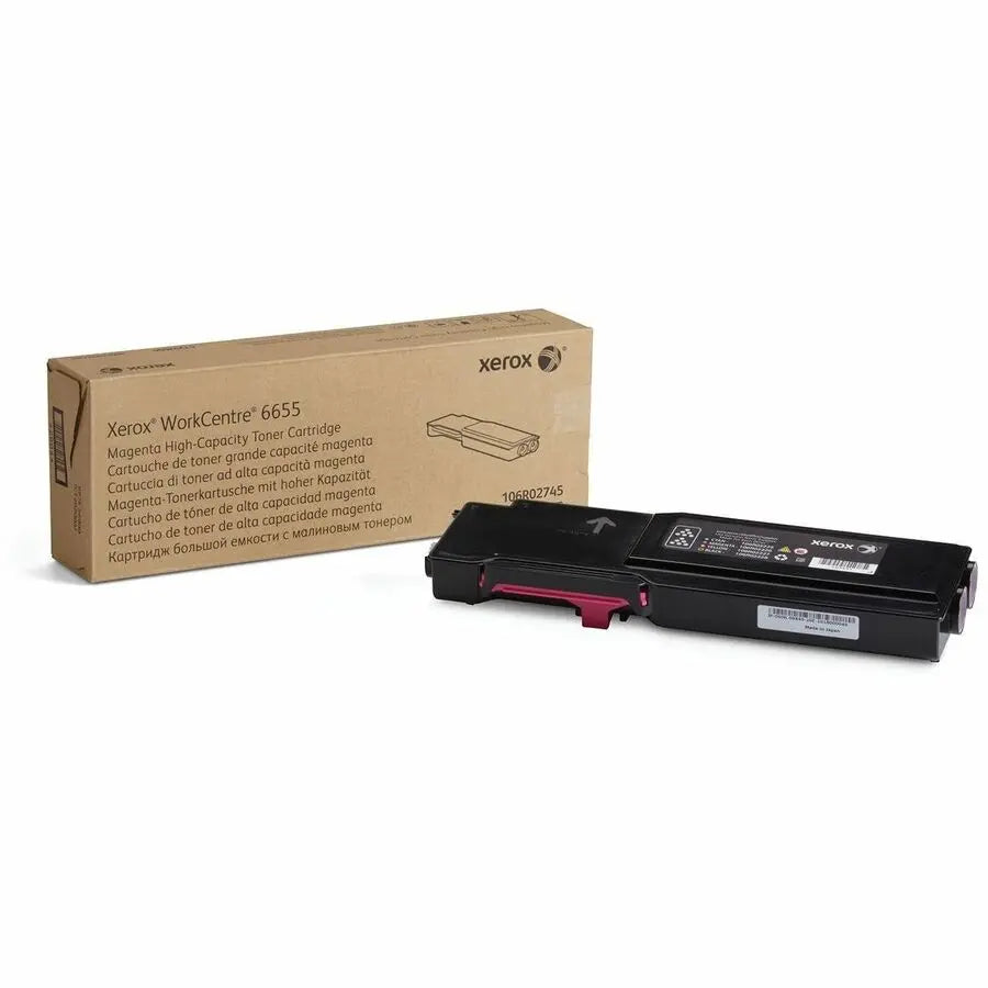 Xerox Genuine WorkCentre 6655/6655i Magenta High Capacity Toner Cartridge (7500 Pages) – Part 106R02745