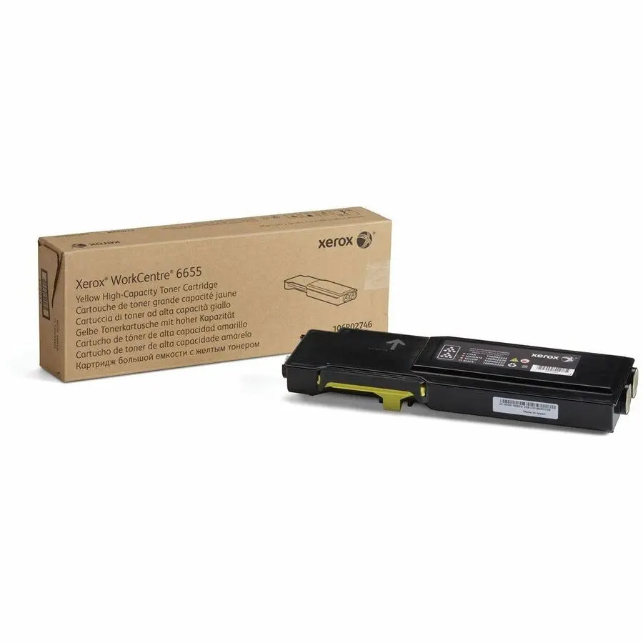 Xerox WorkCentre 6655 High Capacity Yellow Toner Cartridge (Part 106R02746)
