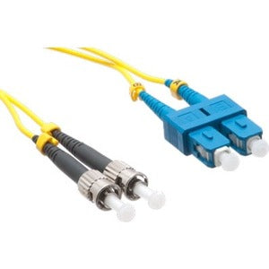 Axiom SC/ST Singlemode Duplex OS2 9/125 Fiber Optic Cable, 12m