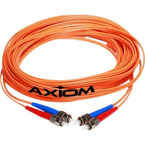 Axiom Memory Solutions ST/ST Multimode Duplex OM1 62.5/125 Fiber Optic Cable – 25 Meters
