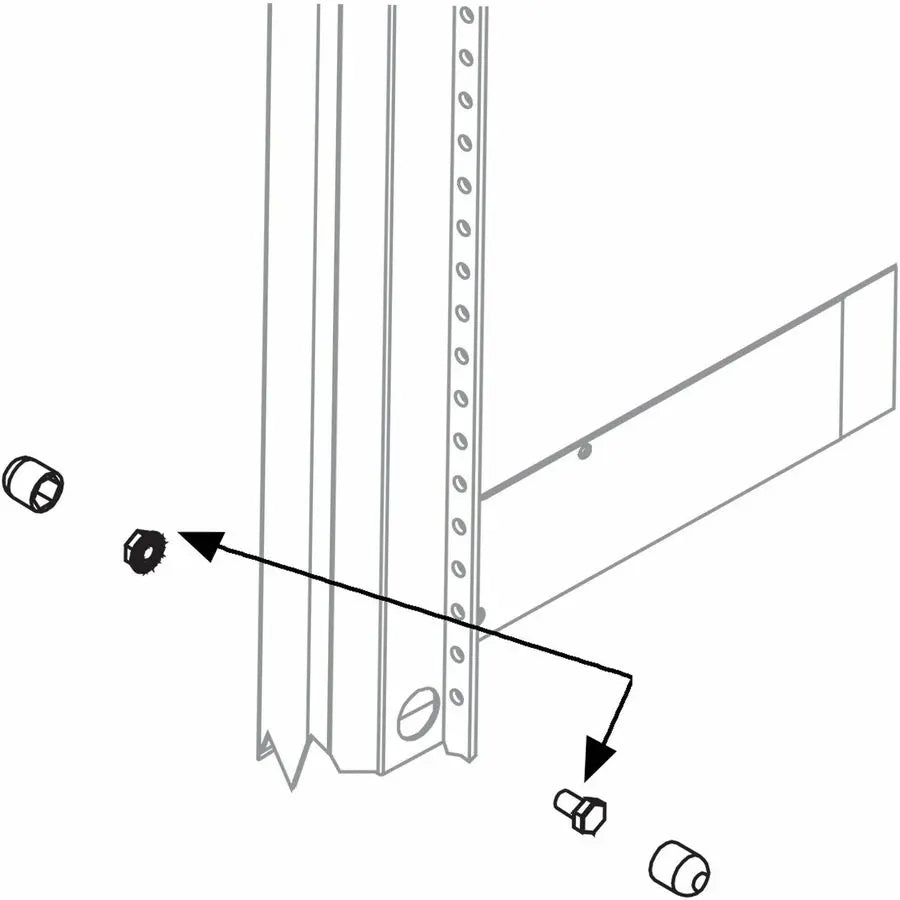 Legrand Group Middle Atlantic GANG-10T Threaded Ganging Kit for BGR and SNE Racks