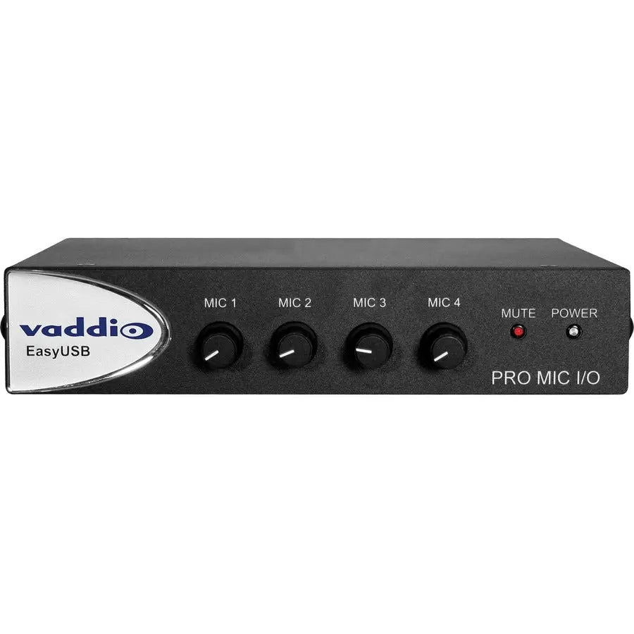 Vaddio EasyUSB Pro MIC I/O - Professional Microphone Interface with Echo Cancellation and Automatic Mixing