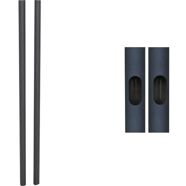 Premier Mounts T84B-1-2 Black Replacement Mounting Poles - 84 Inches, Pack of Two