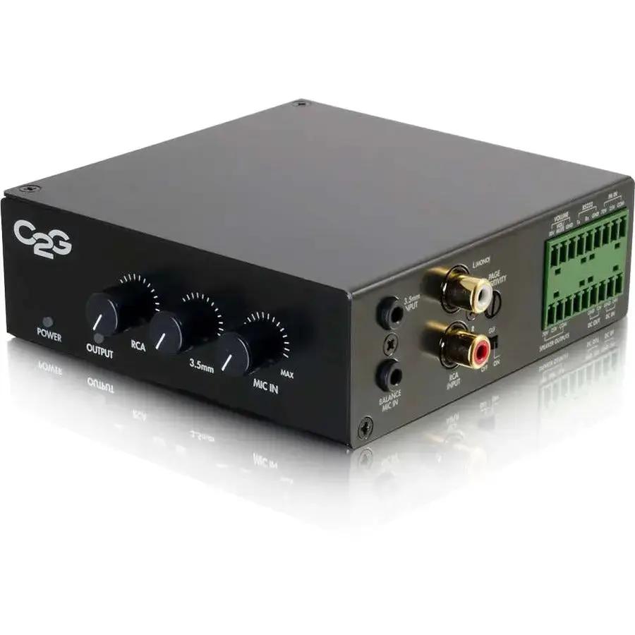 C2G 50 Watt 25/70V Audio Amplifier - Plenum Rated for Commercial and Classroom Installations by Legrand Group