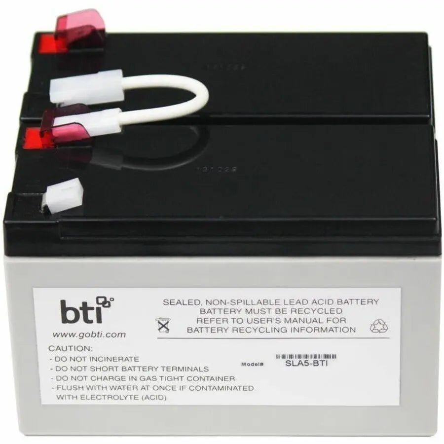 Battery Technology Inc RBC5-SLA5-BTI Sealed Lead Acid Battery for APC UPS Systems – 12V 7.2AH, 2-Year Warranty