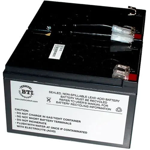 Battery Technology Inc RBC6-SLA6-BTI Sealed Lead Acid Battery for APC UPS Systems with 2-Year Warranty