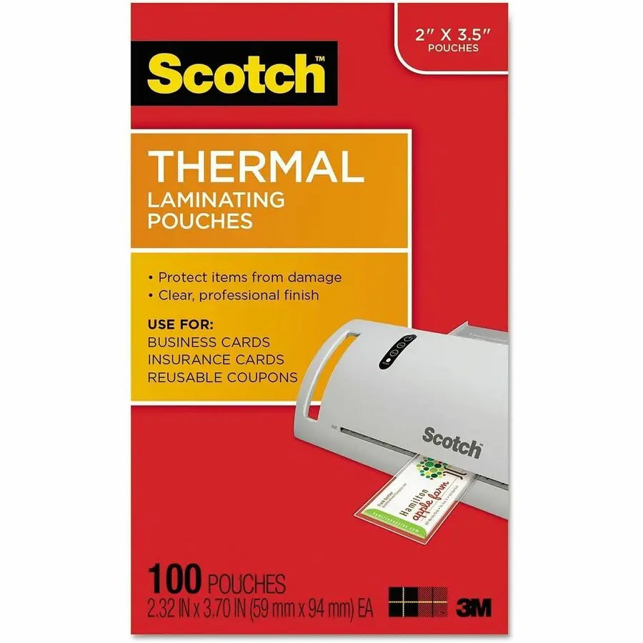 3M Scotch Thermal Laminating Pouches TP5851100 – Clear, 100 Pack