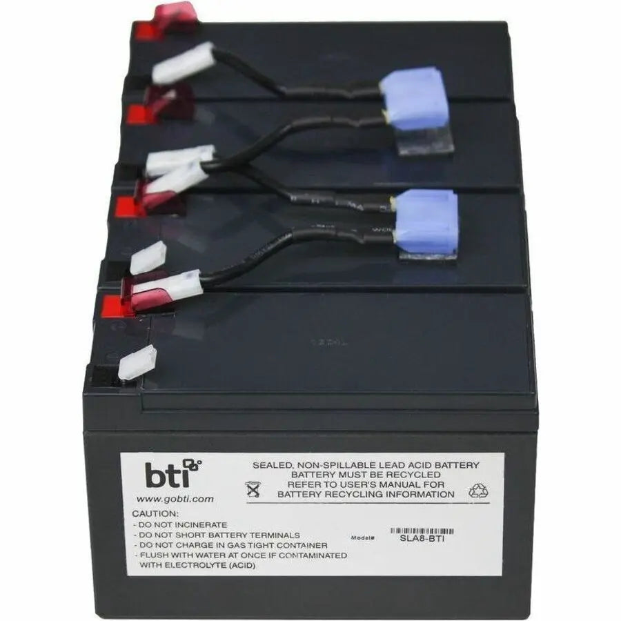 Battery Technology Inc RBC8-SLA8-BTI Sealed Lead Acid Battery for APC UPS Models with 24-Month Warranty
