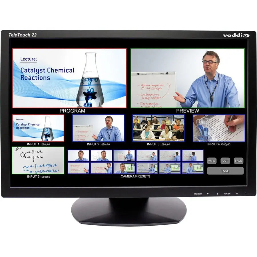 Vaddio Teletouch 22-inch HD Touch Screen LCD Monitor with Base – Model 999-5520-022
