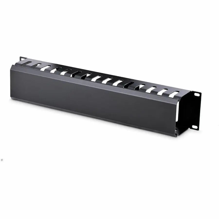 StarTech.com CMDUCT2U 2U Horizontal Finger Duct Rack Cable Management Panel with Cover