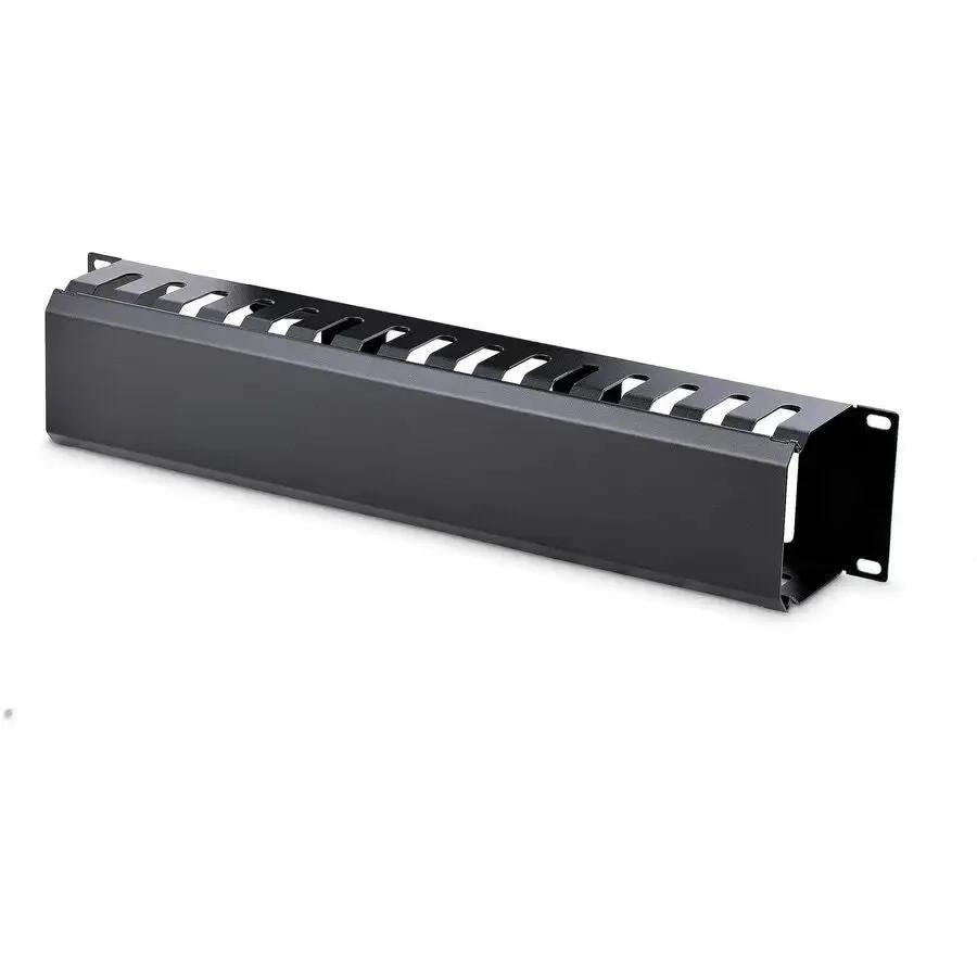 StarTech.com CMDUCT2U 2U Horizontal Finger Duct Rack Cable Management Panel with Cover by StarTech.com