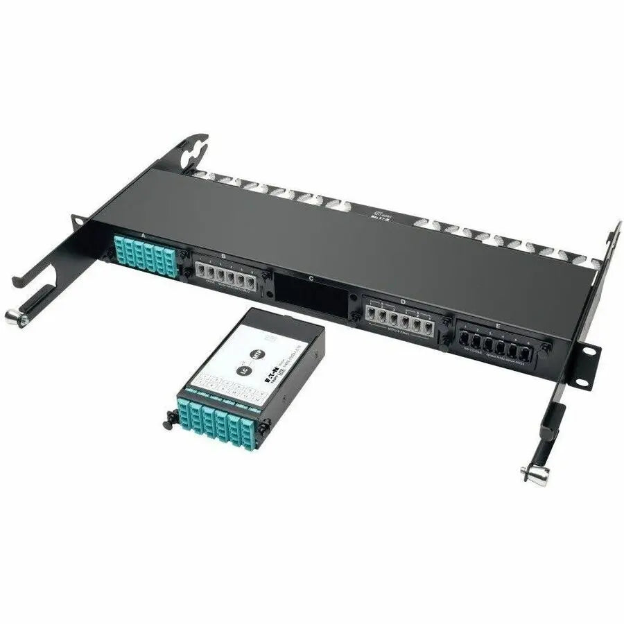 Eaton Tripp Lite Series N482-1M24-LC12 100Gb/120Gb to 10Gb High Density Fiber Breakout Cassette with 24-Fiber MTP/MPO to (x12) LC Connections