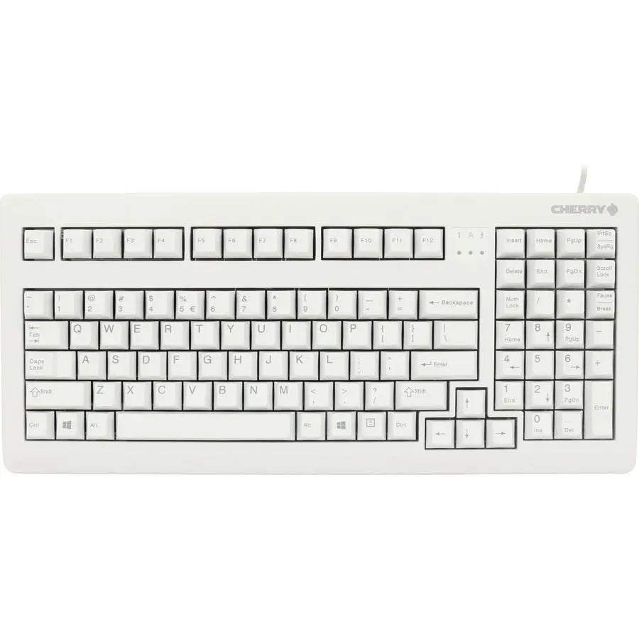 Cherry Americas G80-1800 Light Gray Wired Mechanical Keyboard for Professional Use