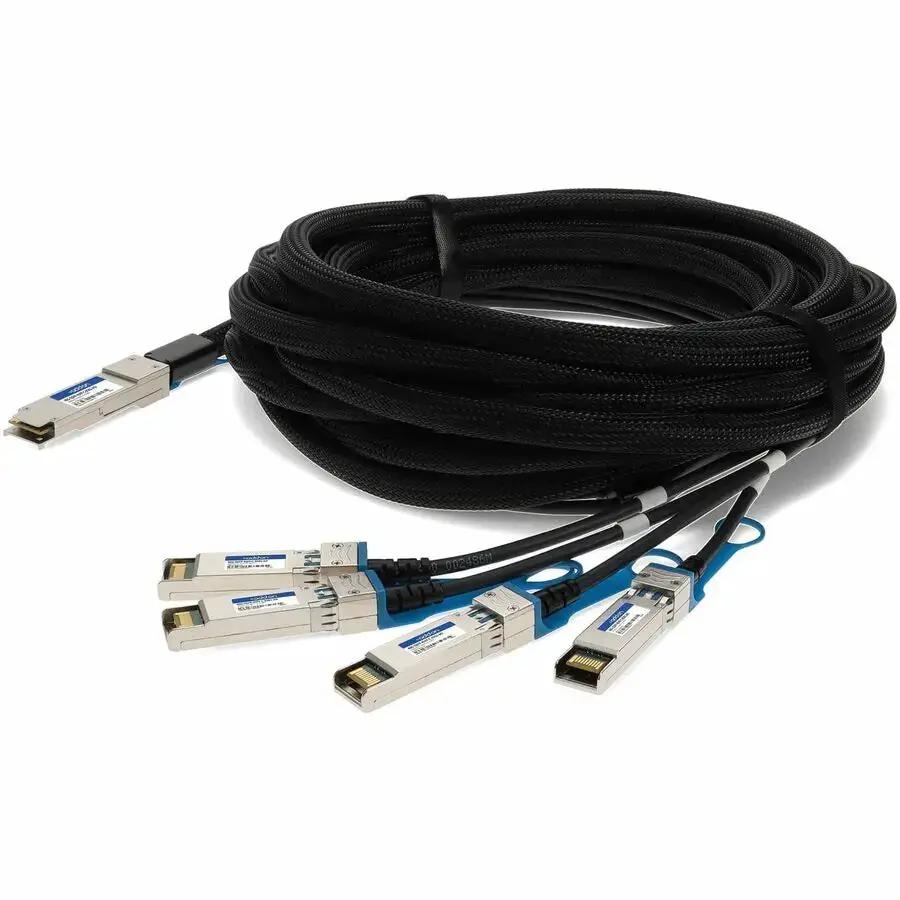 AddOn 40G-QSFP-4SFP-C-0501-AO Brocade Compatible 40GBase-CU QSFP+ to 4xSFP+ Active Copper Cable, 5 Meters by AddOn