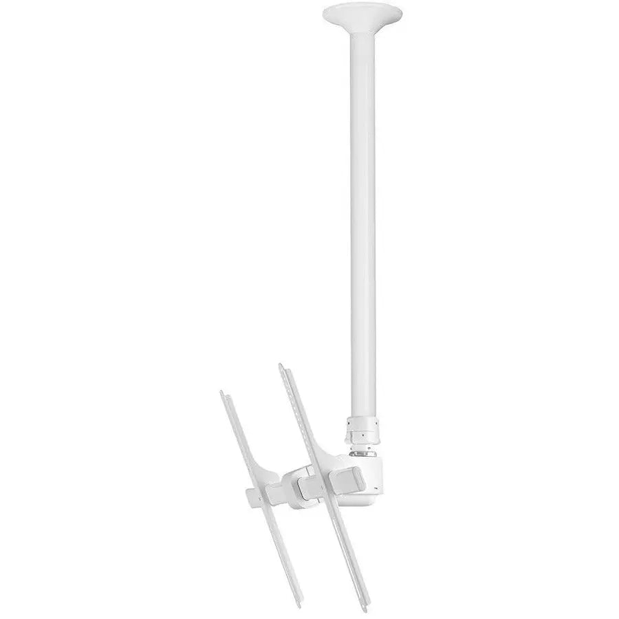 Atdec Telehook TH-3070-CTLW Ceiling Mount for Large Displays – Adjustable Long Pole, Supports Up to 143 lbs, White