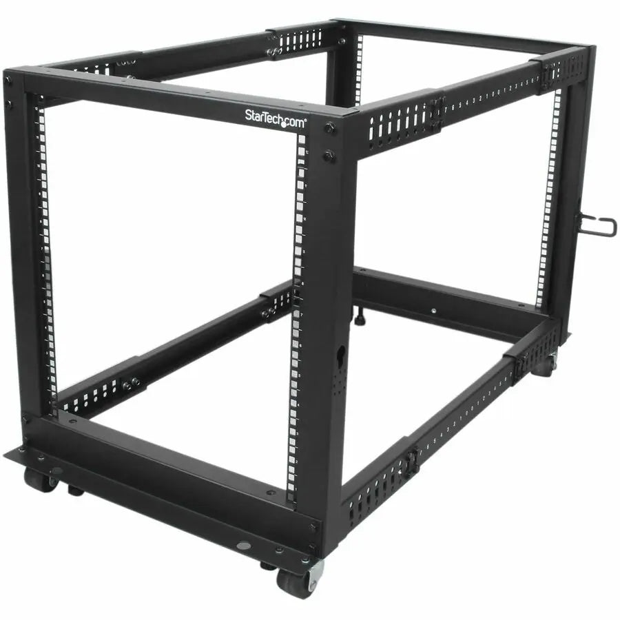 StarTech.com 4-Post 12U Open Frame Server Rack with Adjustable Depth and Casters