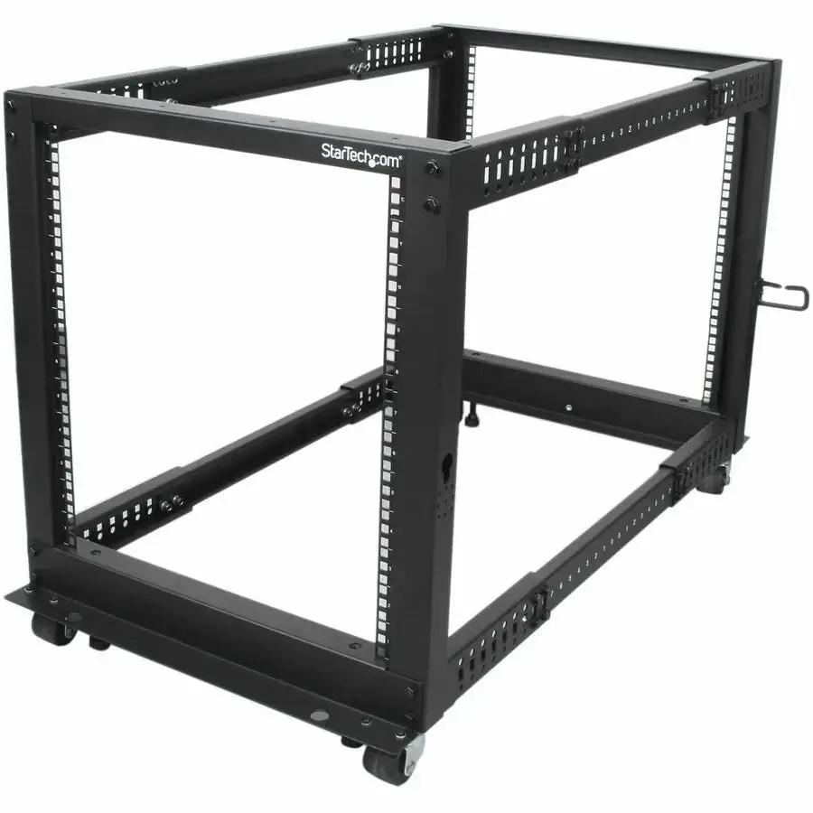 StarTech.com 4-Post 12U Open Frame Server Rack with Adjustable Depth and Casters by StarTech.com