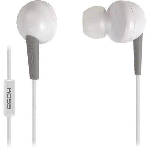 Koss KEB6i Earset White In-Ear Earbuds with Microphone and 3.5mm Jack