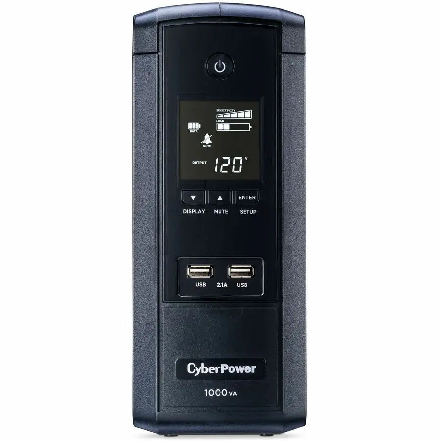 CyberPower BRG1000AVRLCD Line-Interactive UPS with LCD Display and Surge Protection