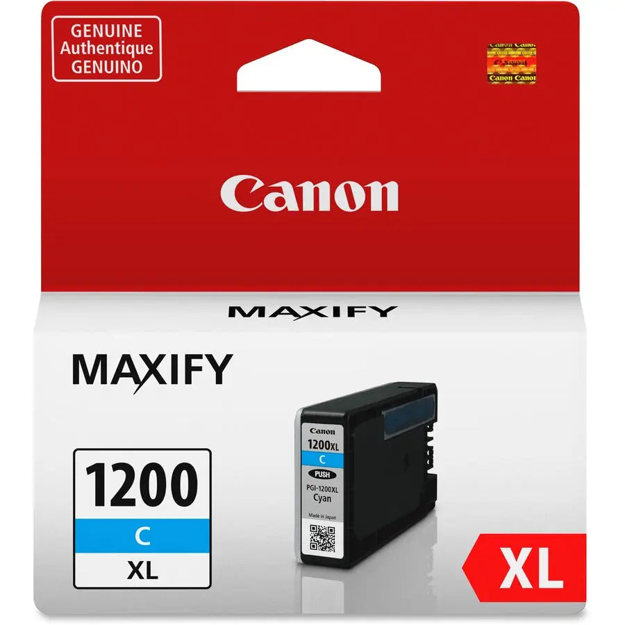 Canon PGI-1200 XL Cyan Pigment Ink Tank for Maxify MB2020, MB2120, MB2320, and MB2720 Printers