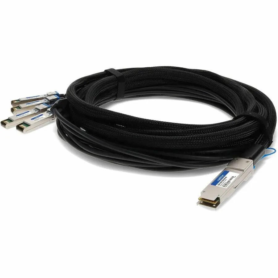 AddOn MSA and TAA Compliant 40GBase-CU QSFP+ to 4xSFP+ Passive Twinax Cable (5 meters)