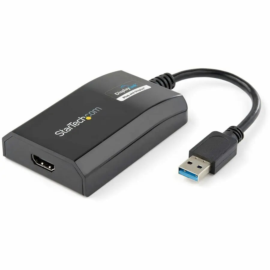 StarTech.com USB 3.0 to HDMI Adapter, DisplayLink Certified, 1920x1200, USB-A to HDMI Display Adapter, External Graphics Card for Mac/PC