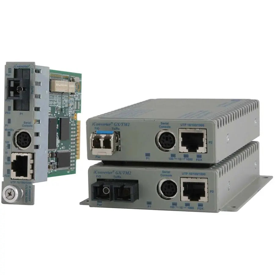 Omnitron Systems 8927N-1-AW 10/100/1000BASE-T UTP to 1000BASE-X Media Converter and Network Interface Device