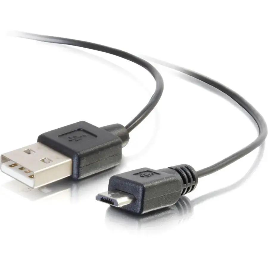 C2G 18 Inch USB Charging Cable - USB A to Micro B Data Transfer and Charging Cable by Legrand Group